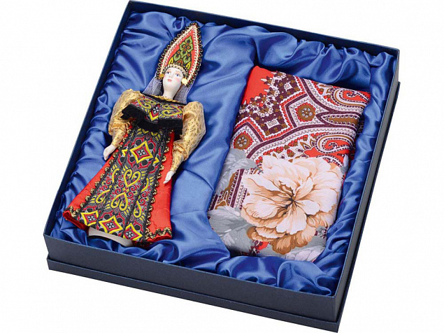 Подарочный набор "Катерина": кукла, платок с логотипом в Санкт-Петербурге заказать по выгодной цене в кибермаркете AvroraStore