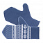 Варежки «Скандик», синие (индиго) с логотипом в Санкт-Петербурге заказать по выгодной цене в кибермаркете AvroraStore