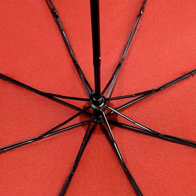 Зонт складной Hit Mini ver.2, красный с логотипом в Санкт-Петербурге заказать по выгодной цене в кибермаркете AvroraStore