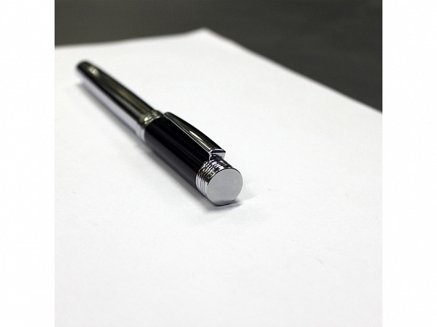 Ручка роллер Zoom Black с логотипом в Санкт-Петербурге заказать по выгодной цене в кибермаркете AvroraStore