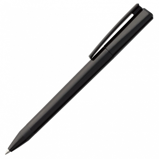 Ручка шариковая Elan, черная с логотипом в Санкт-Петербурге заказать по выгодной цене в кибермаркете AvroraStore