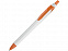 Ручка шариковая Каприз белый/оранжевый с логотипом в Санкт-Петербурге заказать по выгодной цене в кибермаркете AvroraStore