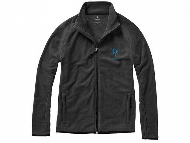 Куртка флисовая Brossard мужская, антрацит с логотипом в Санкт-Петербурге заказать по выгодной цене в кибермаркете AvroraStore