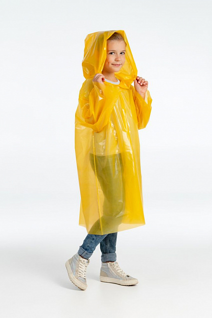Дождевик-плащ детский BrightWay Kids, желтый с логотипом в Санкт-Петербурге заказать по выгодной цене в кибермаркете AvroraStore