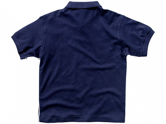 Рубашка поло Backhand мужская, темно-синий/белый с логотипом в Санкт-Петербурге заказать по выгодной цене в кибермаркете AvroraStore