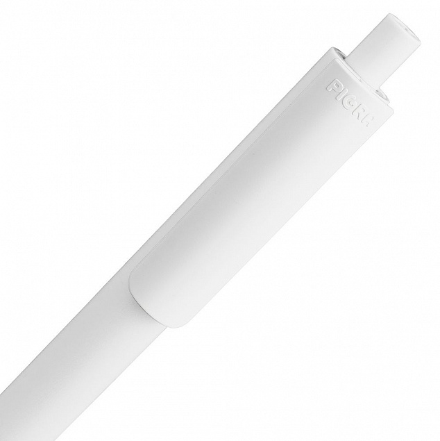 Ручка шариковая Pigra P03 Mat, белая с логотипом в Санкт-Петербурге заказать по выгодной цене в кибермаркете AvroraStore
