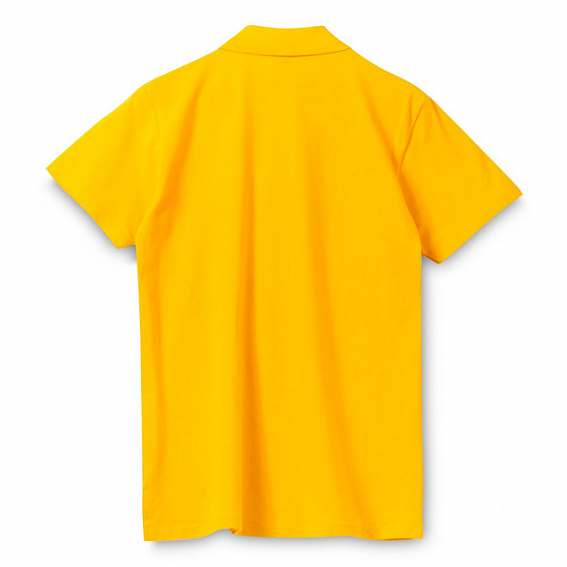 Рубашка поло мужская SPRING 210, желтая с логотипом в Санкт-Петербурге заказать по выгодной цене в кибермаркете AvroraStore