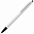 Ручка шариковая Tick, белая с оранжевым с логотипом в Санкт-Петербурге заказать по выгодной цене в кибермаркете AvroraStore