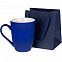 Пакет под кружку Cupfull, темно-синий с логотипом в Санкт-Петербурге заказать по выгодной цене в кибермаркете AvroraStore