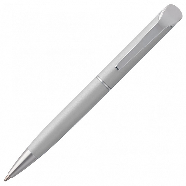 Ручка шариковая Glide, серая с логотипом в Санкт-Петербурге заказать по выгодной цене в кибермаркете AvroraStore