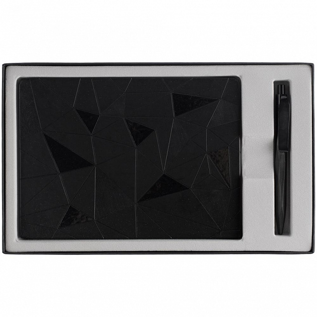 Набор Gems: ежедневник и ручка, черный с логотипом в Санкт-Петербурге заказать по выгодной цене в кибермаркете AvroraStore