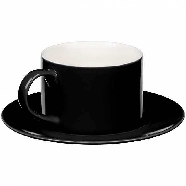 Чайная пара Clio, черная с логотипом в Санкт-Петербурге заказать по выгодной цене в кибермаркете AvroraStore