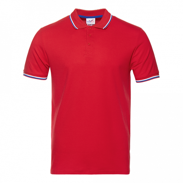 Рубашка поло StanRussian Красный с логотипом в Санкт-Петербурге заказать по выгодной цене в кибермаркете AvroraStore