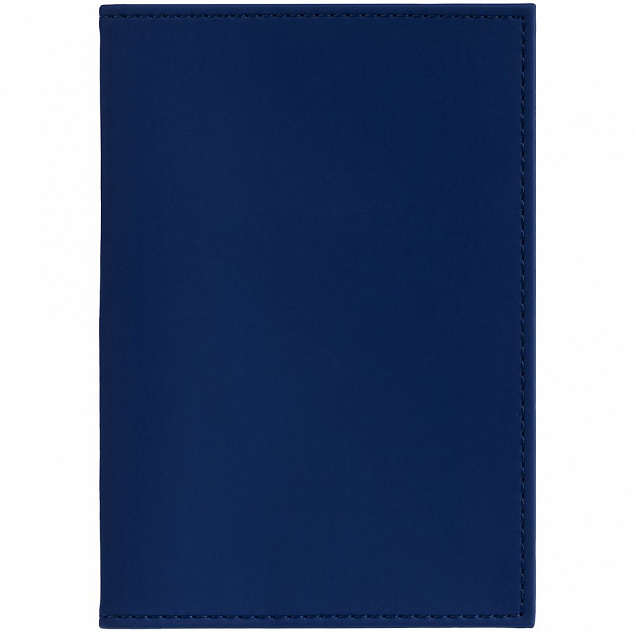Обложка для паспорта Shall, синяя с логотипом в Санкт-Петербурге заказать по выгодной цене в кибермаркете AvroraStore