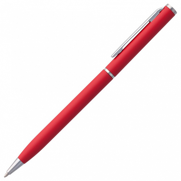 Ручка шариковая Hotel Chrome, ver.2, красная с логотипом в Санкт-Петербурге заказать по выгодной цене в кибермаркете AvroraStore