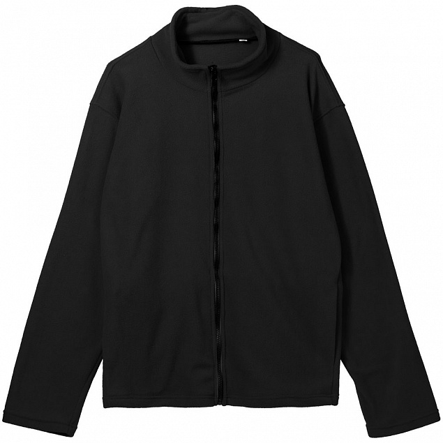 Куртка флисовая унисекс Manakin, черная с логотипом в Санкт-Петербурге заказать по выгодной цене в кибермаркете AvroraStore