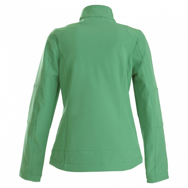 Куртка софтшелл женская TRIAL LADY, зеленая с логотипом в Санкт-Петербурге заказать по выгодной цене в кибермаркете AvroraStore