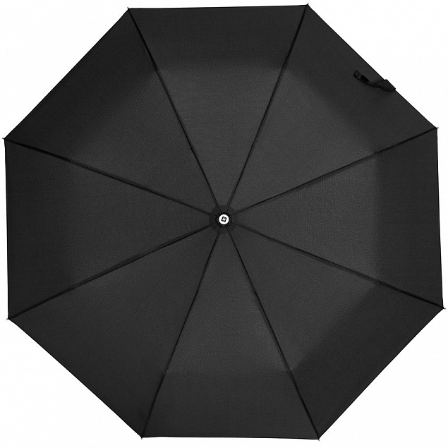 Зонт складной Rain Pro, черный с логотипом в Санкт-Петербурге заказать по выгодной цене в кибермаркете AvroraStore