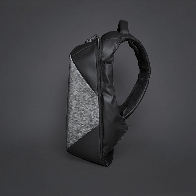 Рюкзак ClickPack Pro, черный с серым с логотипом в Санкт-Петербурге заказать по выгодной цене в кибермаркете AvroraStore