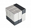 Головоломка-антистресс Cube, малая, хром с логотипом в Санкт-Петербурге заказать по выгодной цене в кибермаркете AvroraStore