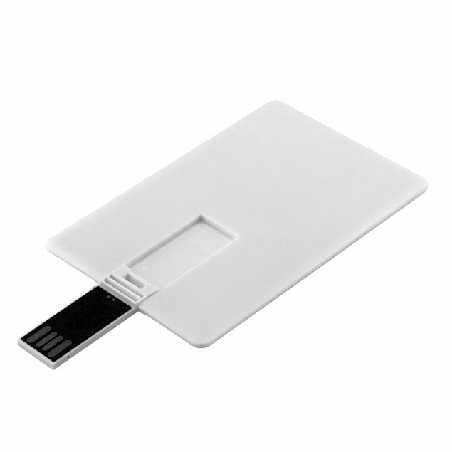 Флешка Card, 8 Гб, белая с логотипом в Санкт-Петербурге заказать по выгодной цене в кибермаркете AvroraStore