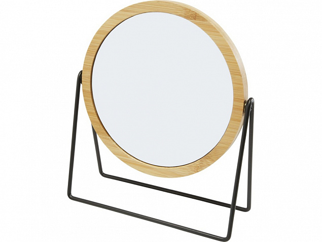 Настольное зеркало в бамбуковой раме Hyrra, natural с логотипом в Санкт-Петербурге заказать по выгодной цене в кибермаркете AvroraStore