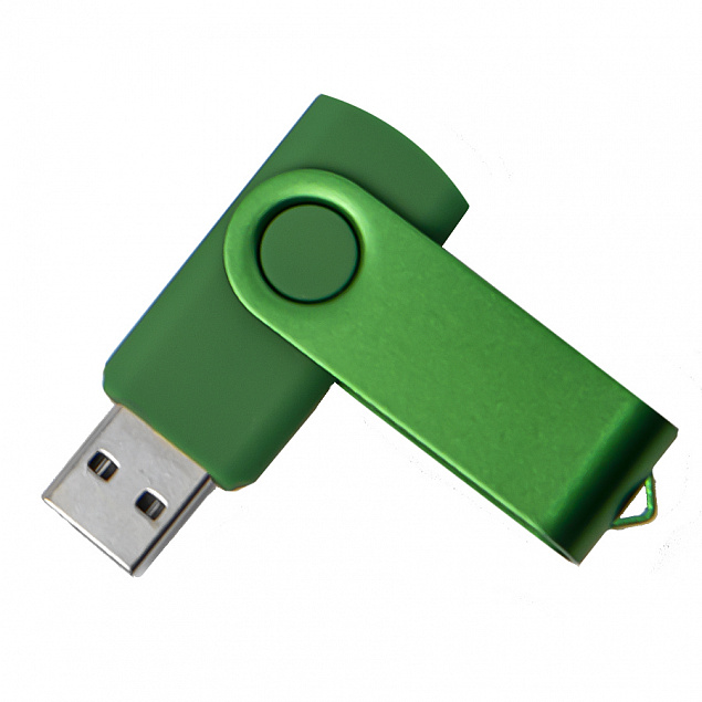 USB flash-карта DOT (16Гб), зеленый, 5,8х2х1,1см, пластик, металл с логотипом в Санкт-Петербурге заказать по выгодной цене в кибермаркете AvroraStore