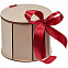 Коробка круглая Drummer, круглая, с красной лентой с логотипом в Санкт-Петербурге заказать по выгодной цене в кибермаркете AvroraStore