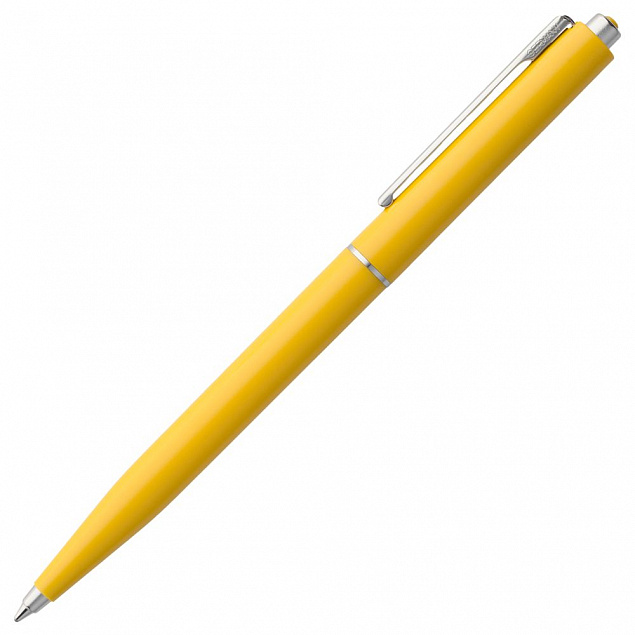 Ручка шариковая Senator Point ver. 2, желтая с логотипом в Санкт-Петербурге заказать по выгодной цене в кибермаркете AvroraStore