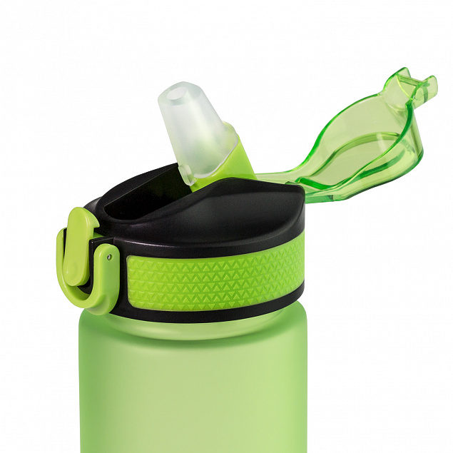 Спортивная бутылка для воды, Flip, 700 ml, зеленая с логотипом в Санкт-Петербурге заказать по выгодной цене в кибермаркете AvroraStore