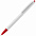 Ручка шариковая Tick, белая с оранжевым с логотипом в Санкт-Петербурге заказать по выгодной цене в кибермаркете AvroraStore