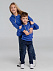 Толстовка с капюшоном детская Kirenga Kids, ярко-синяя с логотипом в Санкт-Петербурге заказать по выгодной цене в кибермаркете AvroraStore
