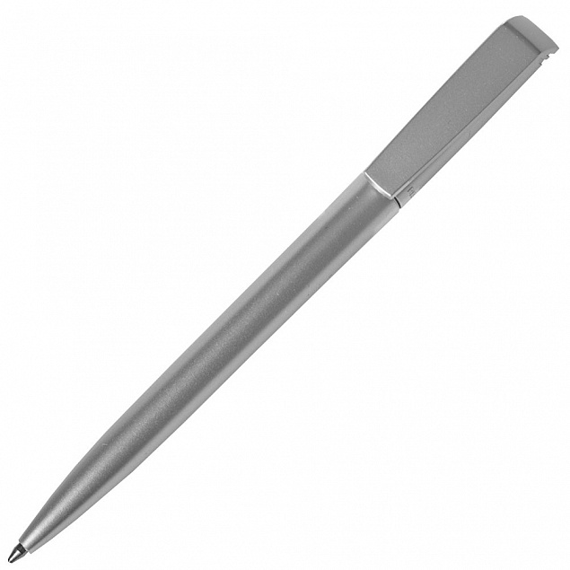 Ручка шариковая Flip Silver, серебристая с логотипом в Санкт-Петербурге заказать по выгодной цене в кибермаркете AvroraStore