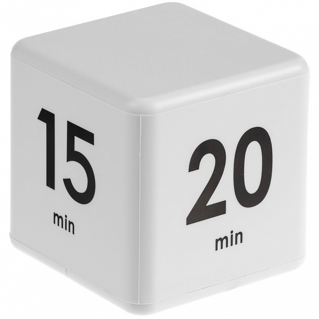 Кубик-таймер Timekeeper, белый с логотипом в Санкт-Петербурге заказать по выгодной цене в кибермаркете AvroraStore