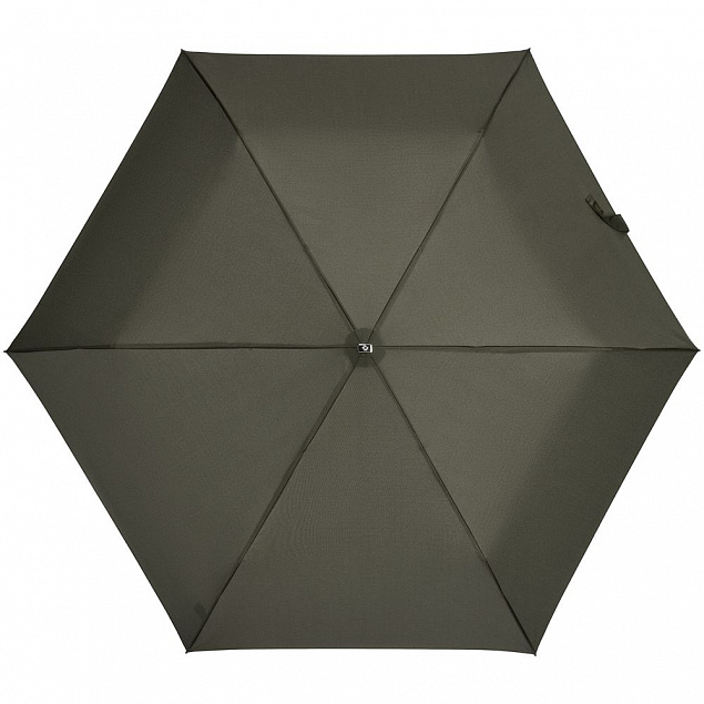 Зонт складной Rain Pro Mini Flat, зеленый (оливковый) с логотипом в Санкт-Петербурге заказать по выгодной цене в кибермаркете AvroraStore