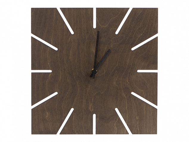 Часы деревянные «Лулу» с логотипом в Санкт-Петербурге заказать по выгодной цене в кибермаркете AvroraStore