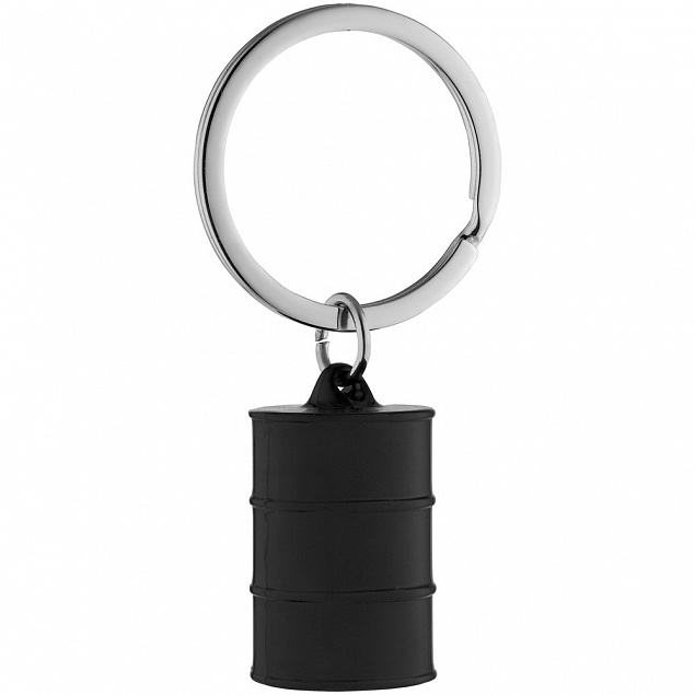 Брелок Barrel, черный с логотипом в Санкт-Петербурге заказать по выгодной цене в кибермаркете AvroraStore