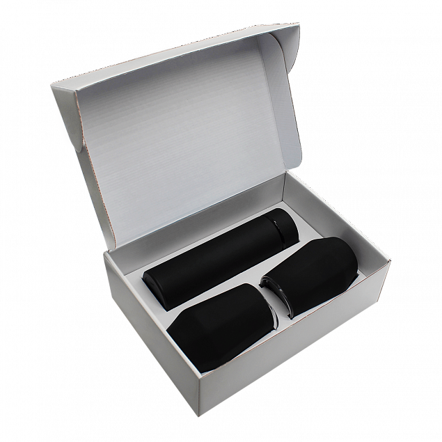 Набор Hot Box E2 софт-тач EDGE CO12s white (черный) с логотипом в Санкт-Петербурге заказать по выгодной цене в кибермаркете AvroraStore