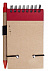 Блокнот на кольцах Eco Note с ручкой, красный с логотипом в Санкт-Петербурге заказать по выгодной цене в кибермаркете AvroraStore