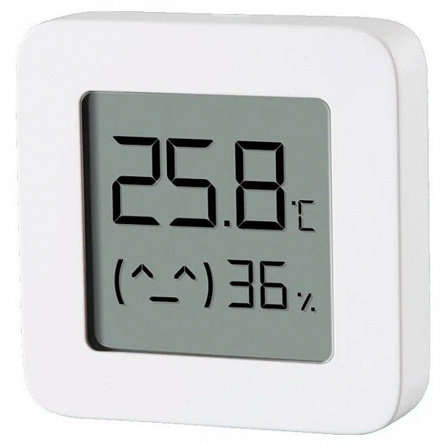 Датчик температуры и влажности Mi Temperature and Humidity Monitor 2, белый с логотипом в Санкт-Петербурге заказать по выгодной цене в кибермаркете AvroraStore