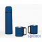 Набор "Гейзер" (термос, 2 кружки) с покрытием soft touch, синий с логотипом в Санкт-Петербурге заказать по выгодной цене в кибермаркете AvroraStore