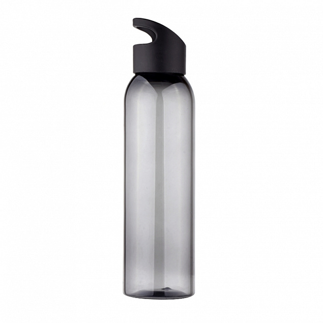 Бутылка пластиковая для воды Sportes, черная-S с логотипом в Санкт-Петербурге заказать по выгодной цене в кибермаркете AvroraStore