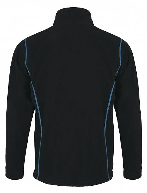 Куртка мужская NOVA MEN 200, черная с ярко-голубым с логотипом в Санкт-Петербурге заказать по выгодной цене в кибермаркете AvroraStore