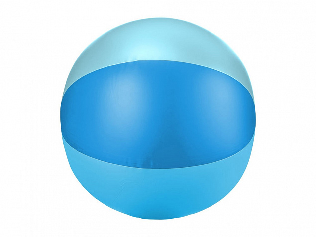 Мяч надувной пляжный Trias, синий с логотипом в Санкт-Петербурге заказать по выгодной цене в кибермаркете AvroraStore