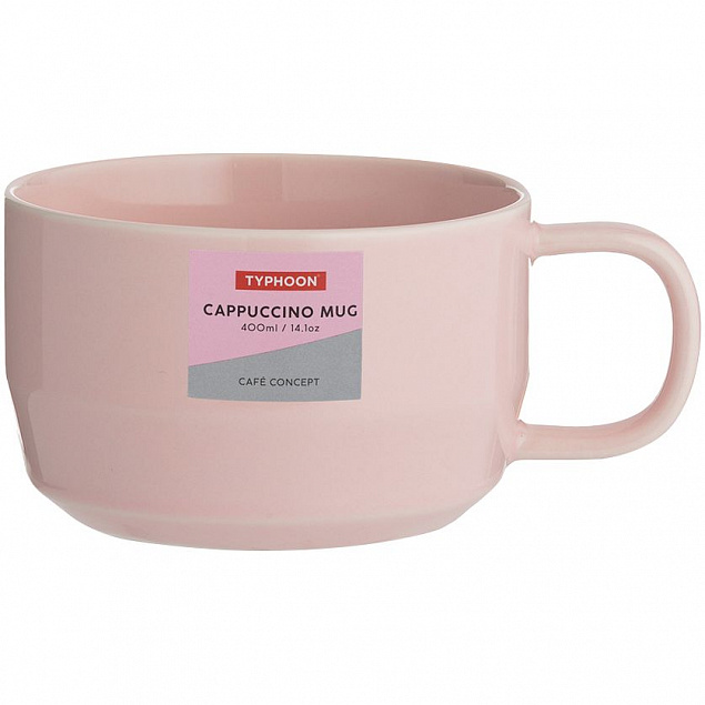 Чашка для капучино Cafe Concept, розовая с логотипом в Санкт-Петербурге заказать по выгодной цене в кибермаркете AvroraStore