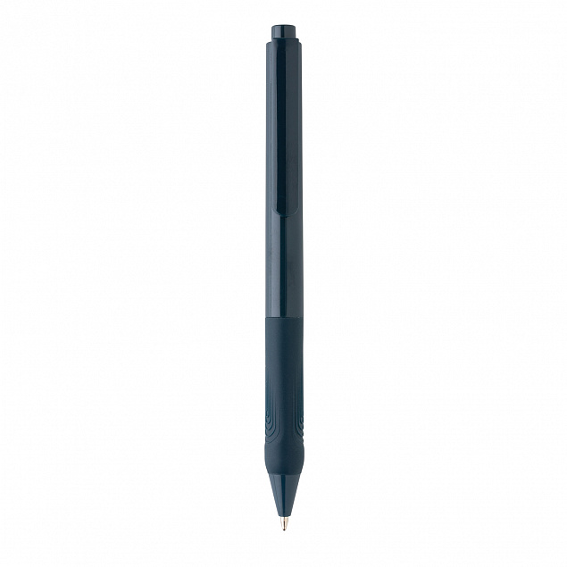 Ручка X9 с глянцевым корпусом и силиконовым грипом с логотипом в Санкт-Петербурге заказать по выгодной цене в кибермаркете AvroraStore