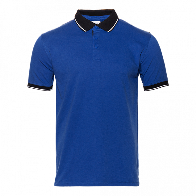 Рубашка поло StanContrast Синий с логотипом в Санкт-Петербурге заказать по выгодной цене в кибермаркете AvroraStore