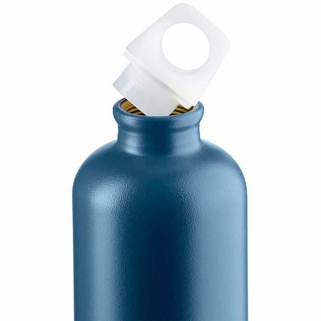 Бутылка для воды Lucid 600, синяя с логотипом в Санкт-Петербурге заказать по выгодной цене в кибермаркете AvroraStore