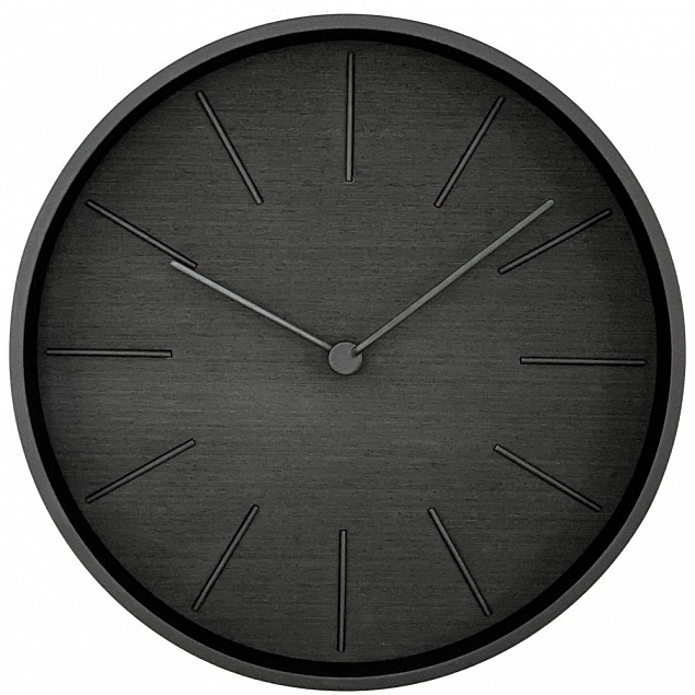 Часы настенные Plato, черное дерево с логотипом в Санкт-Петербурге заказать по выгодной цене в кибермаркете AvroraStore