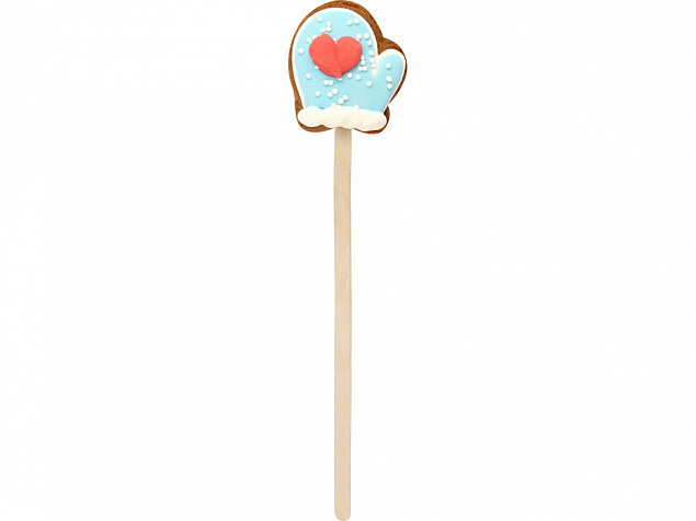 Печенье медовое  Варежка на палочке 15 гр с логотипом в Санкт-Петербурге заказать по выгодной цене в кибермаркете AvroraStore